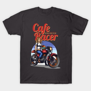 Vintage Racer Caffee Girl T-Shirt